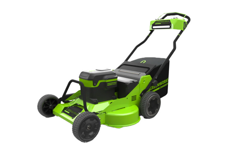 Optimus 82V 30” Self-Propelled Lawn Mower with (3) 8Ah Batteries and Dual Port Charger | 82LM30S-83DP